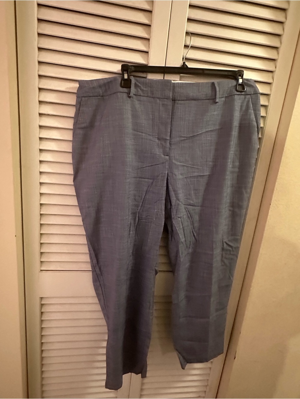 Talbots Straight-Leg Dress Pants in Light Blue